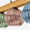 Koyoto Lampadario a sospensione, Lampada a sfera, Lampada a sospensione Écru, Nero, 4-Luci