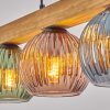 Koyoto Lampadario a sospensione, Lampada a sfera, Lampada a sospensione Écru, Nero, 4-Luci