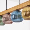 Koyoto Lampadario a sospensione, Lampada a sfera, Lampada a sospensione Écru, Nero, 4-Luci