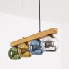 Koyoto Lampadario a sospensione, Lampada a sfera, Lampada a sospensione Écru, Nero, 4-Luci