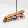 Koyoto Lampadario a sospensione, Lampada a sfera, Lampada a sospensione Écru, Nero, 4-Luci
