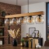 Koyoto Lampadario a sospensione, Lampada a sfera, Lampada a sospensione Écru, Nero, 5-Luci