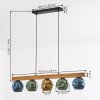 Ripoll Lampadario a sospensione, Lampada a sfera, Lampada a sospensione Écru, Nero, 5-Luci