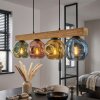 Ripoll Lampadario a sospensione, Lampada a sfera, Lampada a sospensione Écru, Nero, 4-Luci