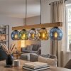 Koyoto Lampadario a sospensione, Lampada a sfera, Lampada a sospensione Écru, Nero, 5-Luci