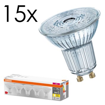 Illuminazione Ledvance GU10 LED 4.3 Watt bianco caldo 350 Lumen