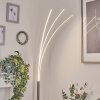 Uttorp Lampada da terra LED Nichel opaco, 3-Luci