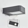 Faren Lampada da parete per esterno, Lampade Up & Down, Applique LED Antracite, 1-Luce