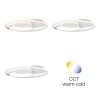 Brilliant Runda Plafoniera LED Bianco, 1-Luce