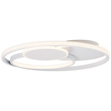 Brilliant Runda Plafoniera LED Bianco, 1-Luce