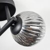 Chehalis Plafoniera, Lampada a sfera Ambrato, Cromo, Grigio fumo, 3-Luci