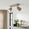 Faretto Lemak da soffitto LED a 2 luci, spot GU10 orientabili color sabbia