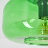 Boza plafoniera in vetro verde, lampada da soffitto vintage E27 rotonda