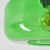 Boza plafoniera in vetro verde, lampada da soffitto rotonda Ø 28 cm