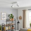 LED Faretto da soffitto Lemak moderno doppia struttura cilindrica orientabile, GU10