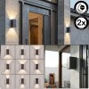 Hoods applique LED da esterno set 2 pezzi IP44 con luce su e giù, 4000 Kelvin