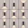 Hoods applique LED da esterno set 2 pezzi IP44 con luce su e giù, 4000 Kelvin