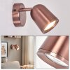 LED Faretto da parete Lemak, schermo cilindrico orientabile con finitura bronzo