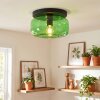 Boza plafoniera in vetro verde, lampada da soffitto vintage per corridoio
