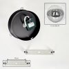 Gastor plafoniera a sfera in vetro fumé, lampada da soffitto vintage E27