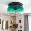 Boza plafoniera in vetro verde sfumato E27, lampada da soffitto ø 28 cm