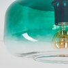 Boza plafoniera in vetro verde sfumato E27, lampada da soffitto ø 28 cm