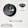 Plafoniera Gastor da soffitto a sfera in vetro fumé E27 vintage