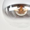 Plafoniera Gastor da soffitto a sfera in vetro fumé E27 vintage
