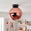 Plafoniera moderna a sfera Gastor con paralume in vetro ramato lucido, ø 25 cm, E27