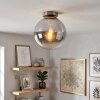 Lampada a sfera Gastor vintage in vetro chiaro effetto fumé, ø 25 cm, E27