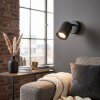 Lemak applique LED orientabile GU10 per soggiorno e camera, faretto da parete