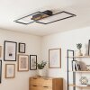 Velani plafoniera LED moderna, lampada da soffitto rettangolare piatta