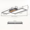 Velani plafoniera LED moderna, lampada da soffitto rettangolare piatta