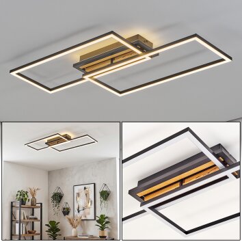 Velani plafoniera LED moderna, lampada da soffitto rettangolare piatta