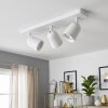 Lemak plafoniera LED con faretti orientabili, barra da soffitto a 3 luci GU10