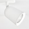 Lemak plafoniera LED con faretti orientabili, barra da soffitto a 3 luci GU10
