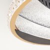 Calista plafoniera LED da soffitto Ø 29,5 cm, anello moderno sfaccettato