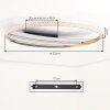 Calista plafoniera LED moderna rotonda Ø 52 cm con luce selezionabile