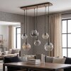 Lampadario a sospensione moderno Koyoto, cluster con 6 sfere di vetro