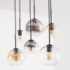 Lampadario a sospensione moderno Koyoto, cluster con 6 sfere di vetro