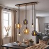 Koyoto lampadario a sospensione 6 luci con sfere, E27, stile boho vintage