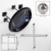 Chehalis plafoniera a sfere 4 luci G9, lampada da soffitto retrò ø 35 cm