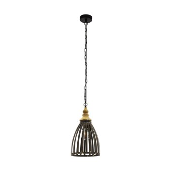 EGLO OLDCASTLE Lampadario a sospensione Marrone, Nero, 1-Luce