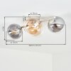 Gastor plafoniera a 4 luci con sfere, E14, stile moderno vintage per soggiorno