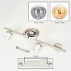 Gastor plafoniera a 4 luci con sfere, E14, stile moderno vintage per soggiorno