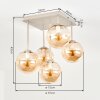 Gastor plafoniera a 5 sfere E14, lampada da soffitto moderna vintage ø 37 cm