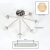 Koyoto plafoniera a sfere, lampada da soffitto E14 7 luci Ø 82 cm retrò