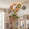 Gastor plafoniera con sfere 10 luci, lampada da soffitto vintage E14 per soggiorno