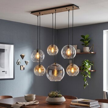 Lampadario a sospensione Koyoto, sfere a grappolo, regolabile solo al montaggio