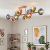 Plafoniera Koyoto a 10 luci con globi sferici, lampada da soffitto E14